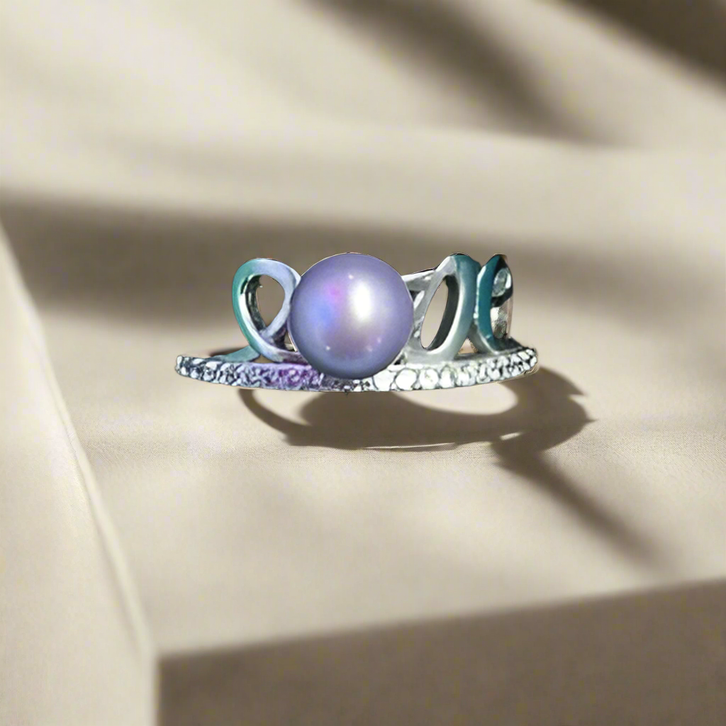 Pre mounted Love SS ring