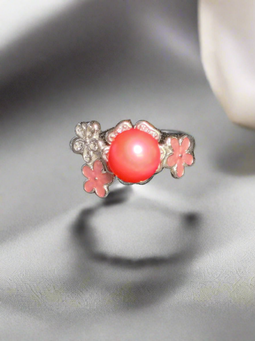 Pre mounted Delicate Flower Ring