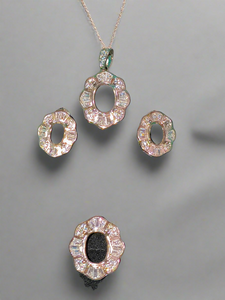 Gemstone setting SS with cz