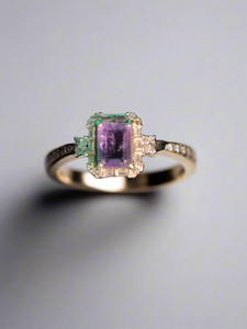 Amethyst SS RING