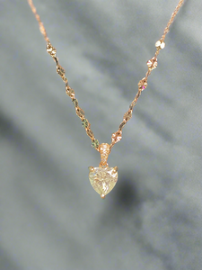 1 ctw heart moissanite GRA certified
