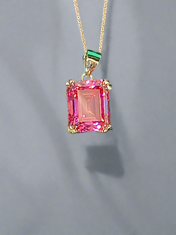 Pre mounted 5ctw Pink Moissanite GRA certified