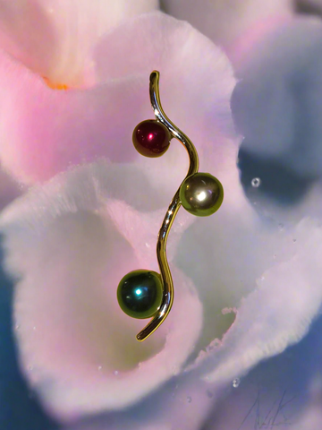 3 Pearl BRANCH PENDANT SS Mount