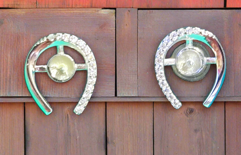 HORSESHOE PEARL SS EARRINGS MOUNT