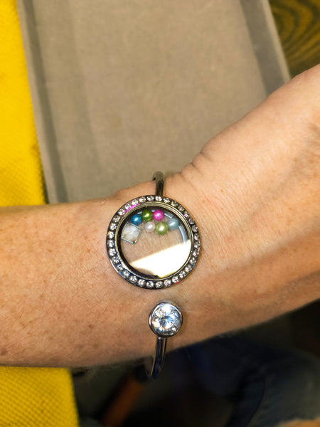 GEMSTONE LOCKET BRACELET