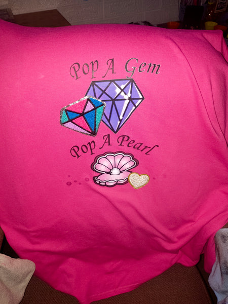1 OF A KIND PAP DOUBLE APPLIQUÉ 2XL T-SHIRT