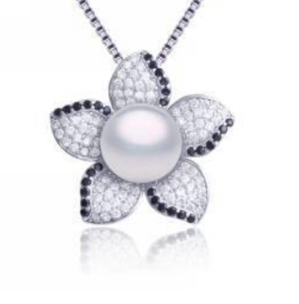 Blossom of Life Sterling Silver Pearl Mount