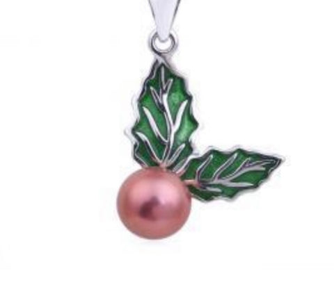 Holly Sterling Silver Pearl Mount
