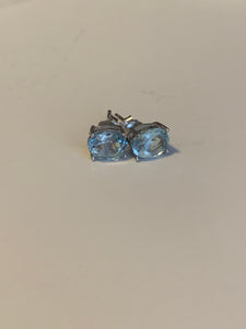 Gemstone 2 carat tw sterling silver earrings