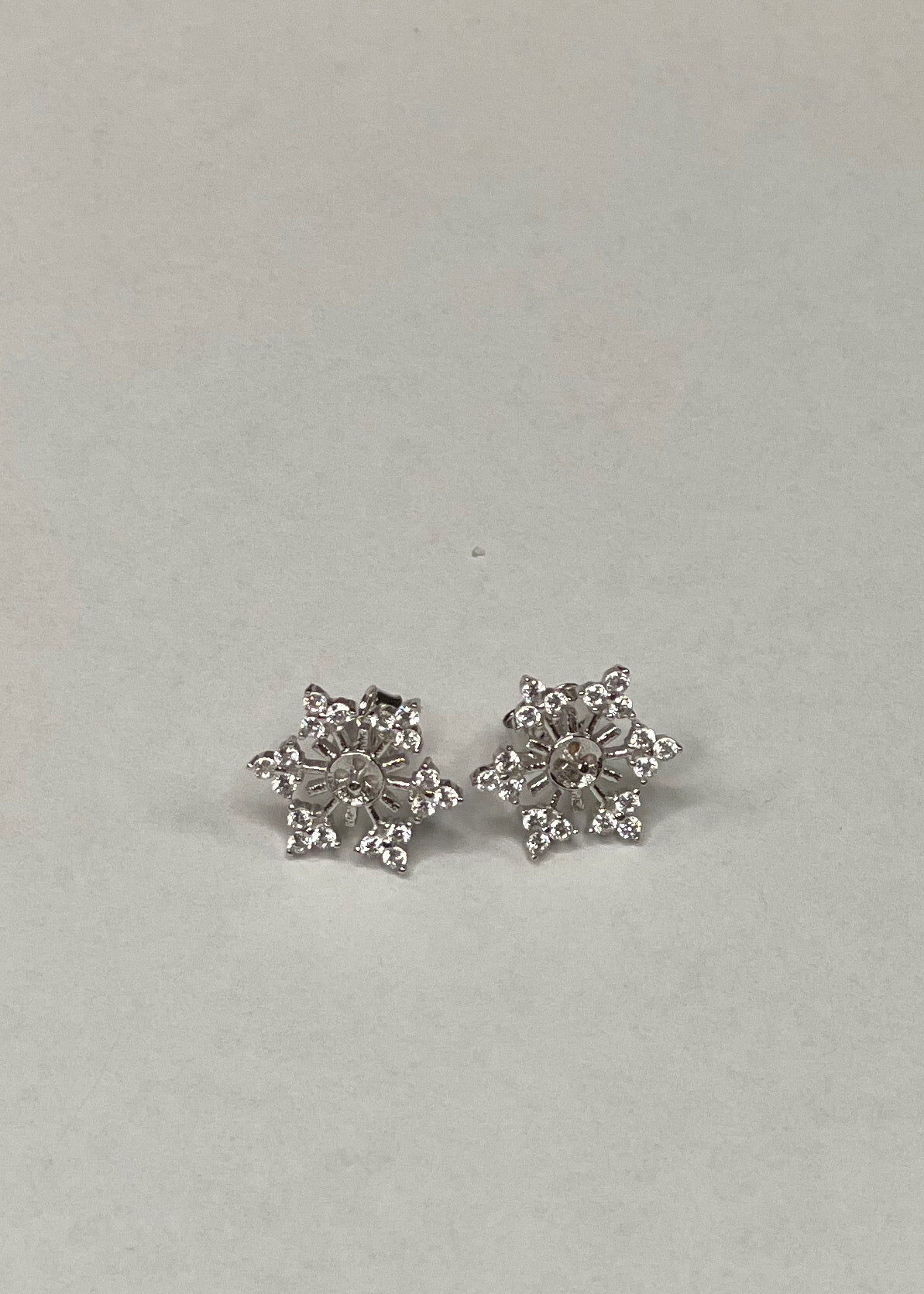 Snowflake Earrings SS Mount