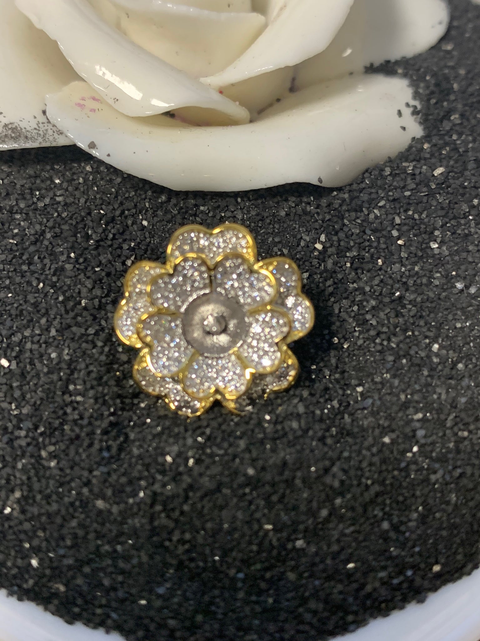 5 Clover Ring 18k Ring Mount SS
