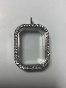 Picture Frame PEARL/GEM Locket with Stones